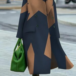 European And American Women's New Casual And Comfortable Long-sleeved Large-size Woolen Coat