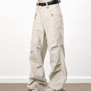American High Street Washed Distressed Overalls
