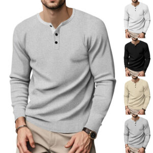 American Spring And Autumn Men's Long Sleeves T-shirt